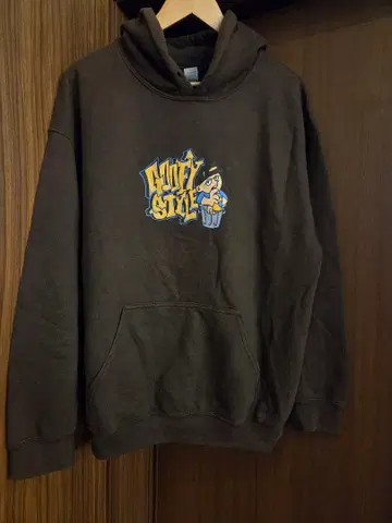 hip hop 힙합 래퍼 프린트 후드티 브라운 L 사이즈