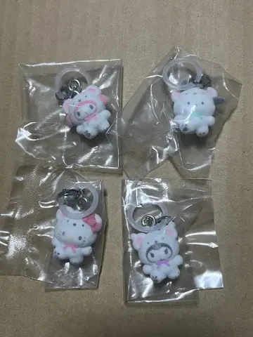 메지루시 액세서리 산리오 캐릭터즈 포근 스노우 4종 세트