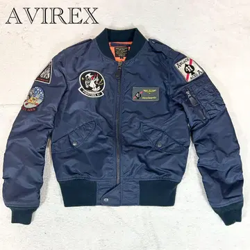 AVIREX 플라이트 자켓 L-2A 블랙 에이스 VF41 탑건