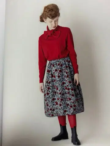 코튼 캐시미어 리본 터틀넥 Jane Marple