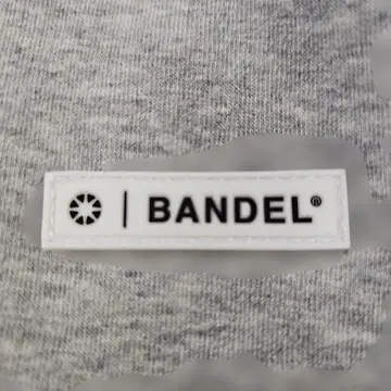 BANDEL 그레이 후드티 애슬레틱 컷