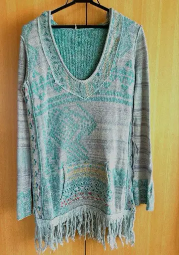 [ 새상품급 ] 익명 배송 미국 구매 프리피플 니트 원피스 프린지