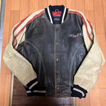 gacca 미국 국기 가죽 자켓 M