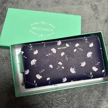 MISCH MASCH 꽃무늬 장지갑 네이비
