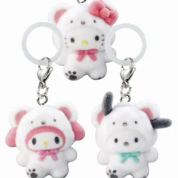 메지루시 액세서리 산리오 캐릭터즈 후와후와 스노우 키티 마이멜로디