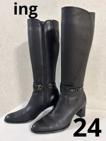 ing 블랙 롱 부츠 24cm
