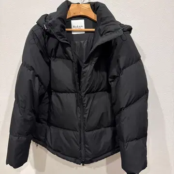plage Hakuu 블랙 다운 자켓