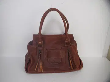 마뜨리스 브라운 가죽 핸드백