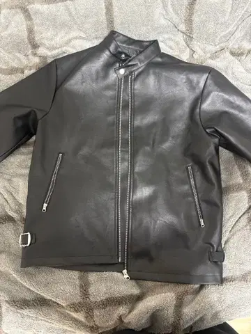 coca 싱글 라이더 자켓 블랙