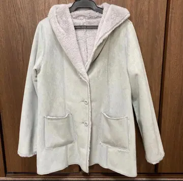 페이크 무스탕 코트 M