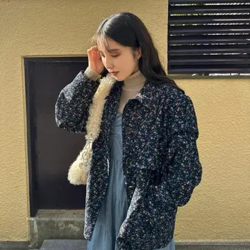 tina jojun 미니 꽃무늬 자켓