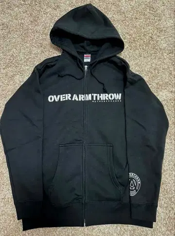 OVER ARM THROW 집업 후드티 블랙 XL