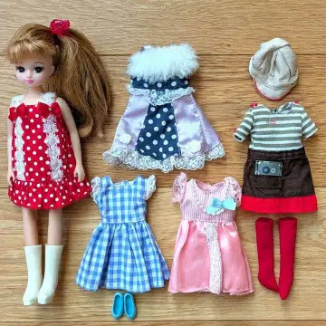 리카짱 인형과 의상 5벌 세트