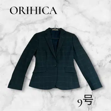 ORIHICA 울 혼방 그레이 체크 자켓 9호