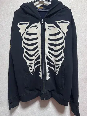 vanson 휴먼 본 후드티 XL