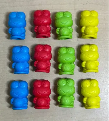 레트로 케로케로케로피 지우개 펜캡 12개