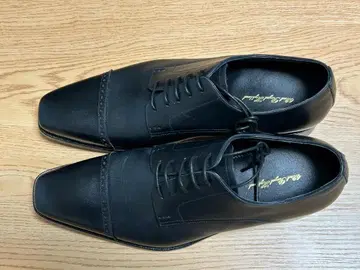 42NDROYALHIGHLAND 남성용 스트레이트 팁 블랙