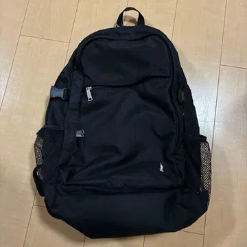 EAST BOY 핑크 자수 블랙 백팩