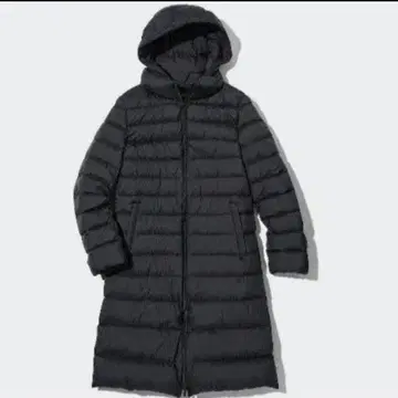 유니클로 울트라 라이트 다운 롱 코트 블랙 M 사이즈 새상품급