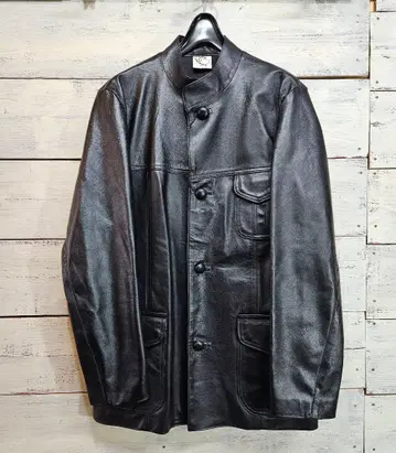 베이퍼라이즈 가죽 블루종 자켓 남성용 L