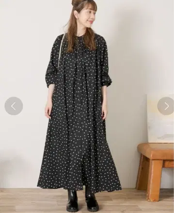 URBAN RESEARCH Sonny Label 도트 개더 원피스