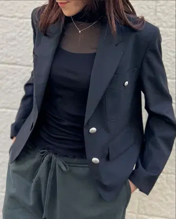 Rouge vif 싱글 숏 자켓/블랙 36 루즈비프