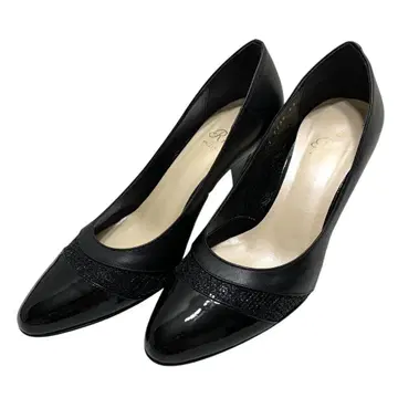 [ 새상품급 ] 리즈라피네 (23) 펌프스 아몬드 토 배색 천연 가죽