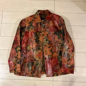 꽃무늬 가죽 자켓 빈티지 초 레어 새상품급