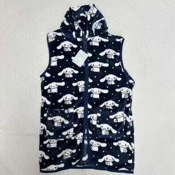 [ 새상품 ] 산리오 시나모롤 플리스 베스트 올 패턴 L 네이비