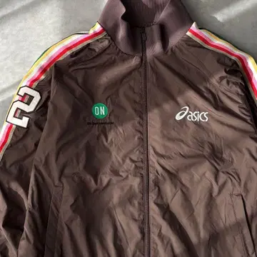 15517 asics 아식스 자수 사이드 라인 나일론 자켓