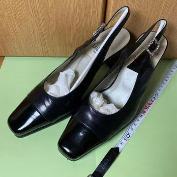 [ 23cm ] LANCETTI 란체티 블랙 블랙 펌프스