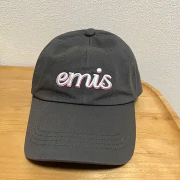 한국 emis 자수 로고 E17-24 그레이 캡