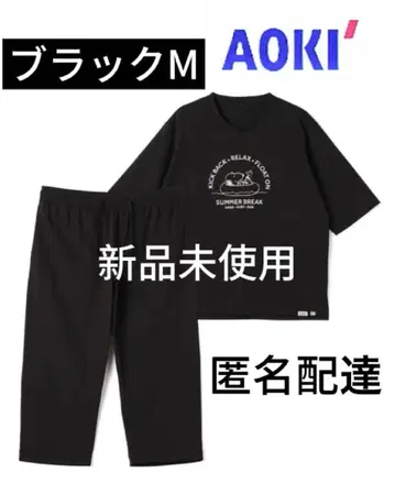 AOKI&PEANUTS 콜라보 리커버리 의류 블랙 리커버리 케어