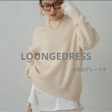 LOUNGEDRESS 라운지드레스  니트 긴팔 스웨터 그레이