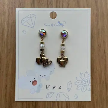 귀걸이 TeraCute 링 쥐 귀걸이