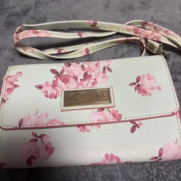 LED SERVICE 플라워 프린트 장지갑