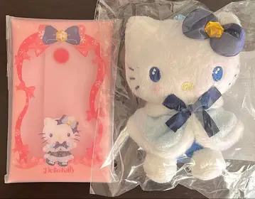 산리오 Happy 복권 B상 키티 봉제 인형 참 & 멀티 파우치