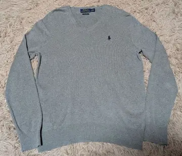 랄프 로렌 V넥 니트 스웨터