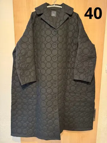 미나 페르호넨 mina perhonen 탬버린 롱 코트 블랙 40