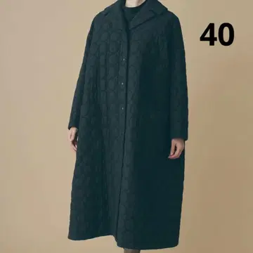 미나 페르호넨 mina perhonen 탬버린 롱 코트 블랙 40