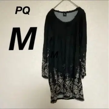 특가 즉시 구매 OK PQ 블랙 검정 긴팔 원피스 레이스 옷깃 M 사이즈