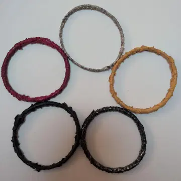 금색 뱅글 5색 세트 단품 구매도 가능