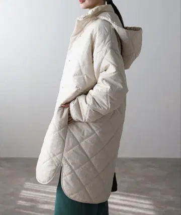 사키시마 도쿄 충전솜 다이아 퀼팅 코트 자켓 아우터