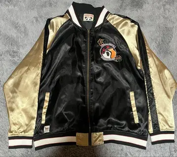 팬디에스타 재팬 스카잔 자수 팬더 바이크 블랙 골드 XL 긴팔