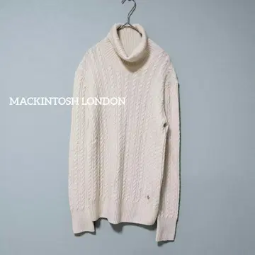 [ 가격 인하 협상 환영 ] 매킨토시 런던 케이블 니트 터틀넥 M