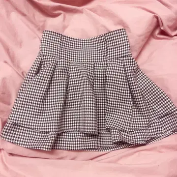 GRL gm773 하운드투스 체크 플레어 스커트 M 미셸 마카롱풍