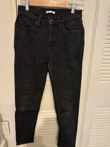 GLANE 스트레이트 데님 블랙