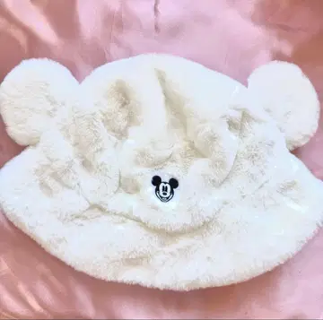 디즈니 퍼 버킷 햇 화이트