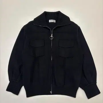 새상품급 machatt 풀 집업 니트 자켓 아우터 블랙