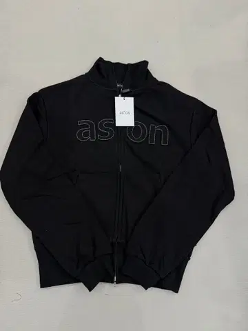 ason 블랙 집업 후드티